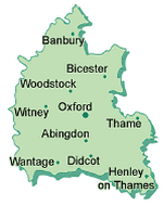 Map of Oxfordshire